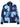 Blue camo-Star Print Zip Up Multi Pockets Baseball jacket